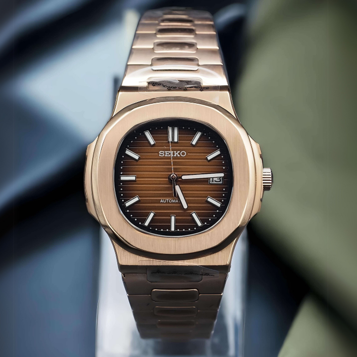 Nautiko Rosegold/Brown - Nh35 Seiko Automatic Watch