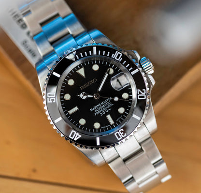 Seiko Mod Submariner Black