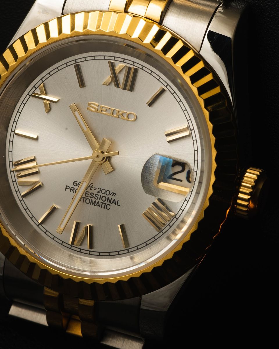 Seikojust- Two Tone Gold Roman Dial