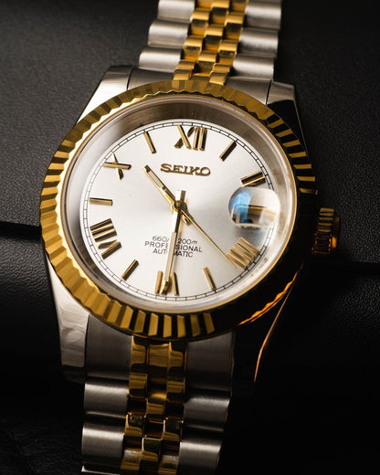 Seikojust- Two Tone Gold Roman Dial