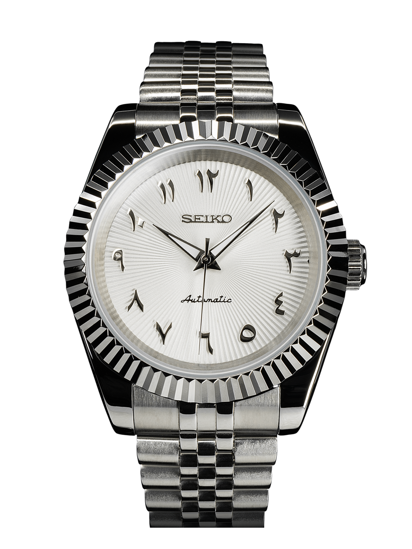 Seikojust- White Pearl Arab Dial