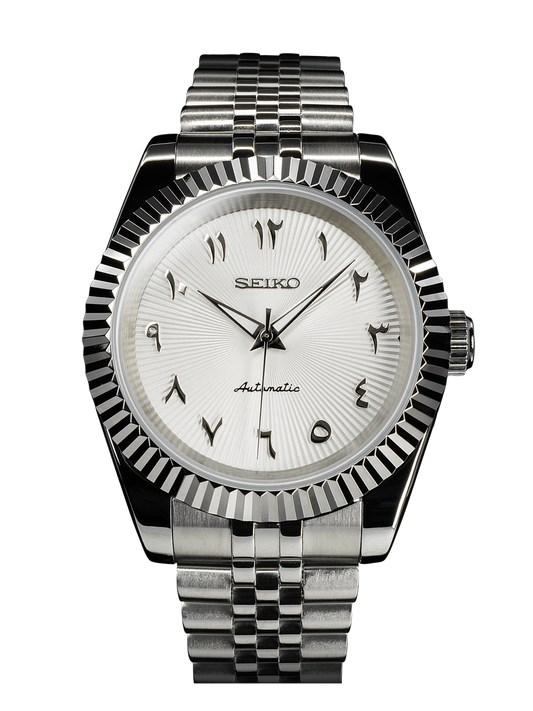 Seikojust- White Pearl Arab Dial