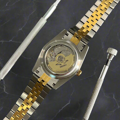 Date Just  Black & Gold Arabic Dial -Seiko Nh35 Automatic Watch