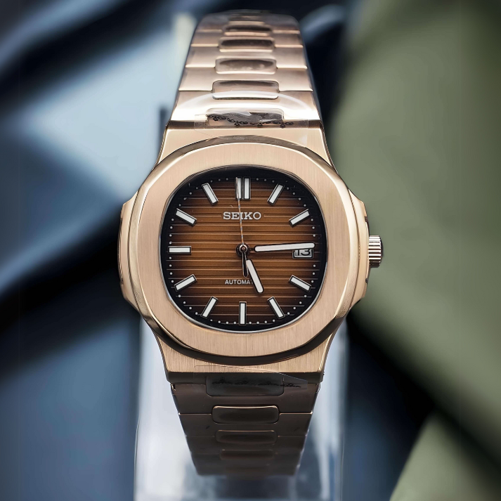 Nautiko Rosegold/Brown - Nh35 Seiko Automatic  Watch