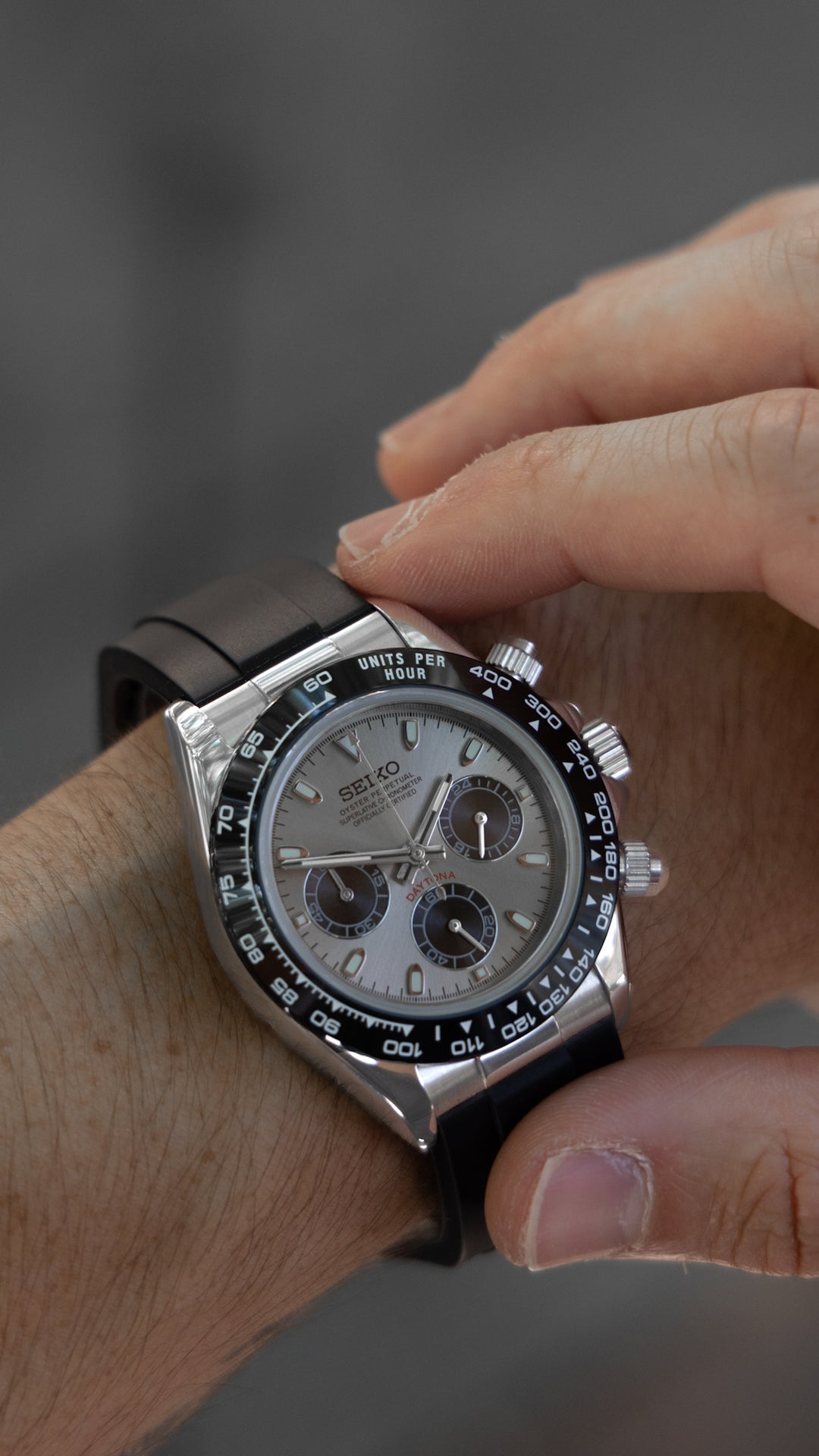 Seiko Mod Daytona Ghost Chronograph