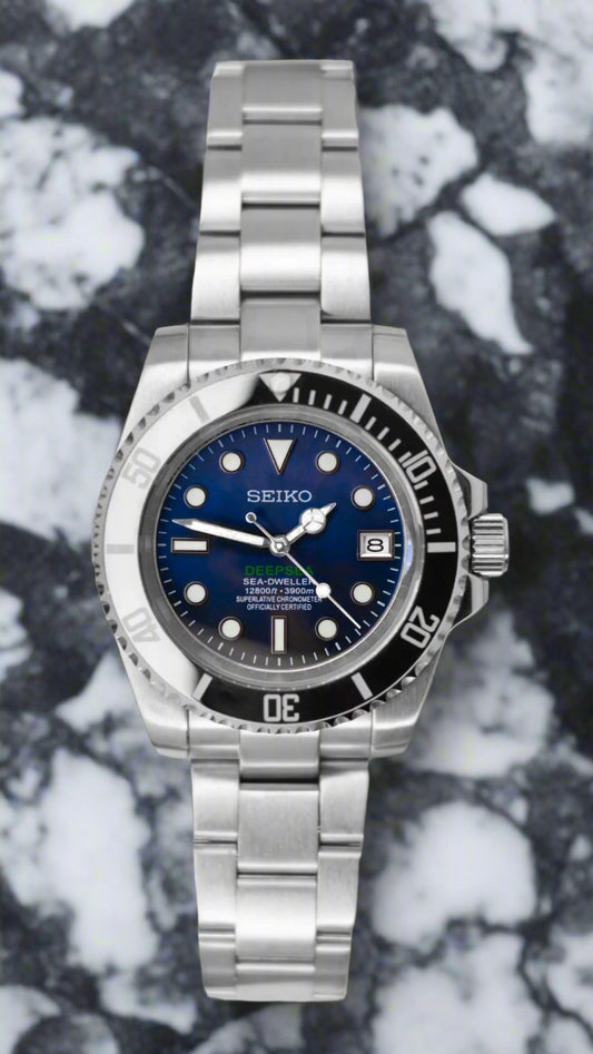 Seiko Mod Submariner Deep Sea Blue