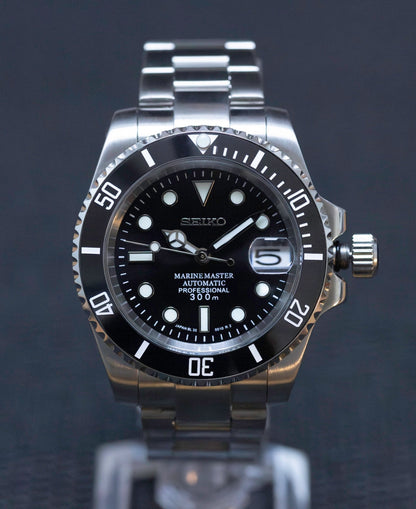 Seiko Mod Submariner Black